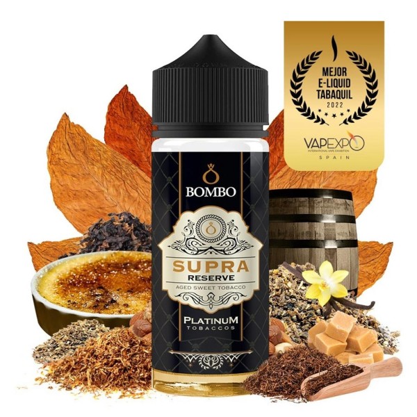 Bombo Platinum Tobaccos Supra Reserve Flavor Shot 120ml - Χονδρική